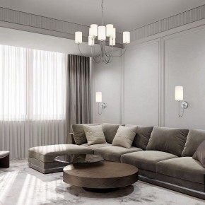 Подвесная люстра Eurosvet Abbey 60164/10 никель Smart в Талице - talica.ok-mebel.com | фото 5