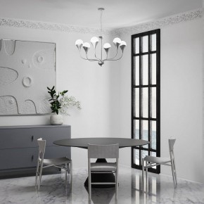 Подвесная люстра Eurosvet Calyx 60169/6 никель в Талице - talica.ok-mebel.com | фото 4