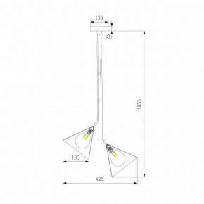 Подвесная люстра Eurosvet Enigma 70161/3 черный в Талице - talica.ok-mebel.com | фото 4