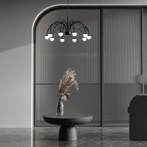 Подвесная люстра Eurosvet Ragno 90034/10 LED черный в Талице - talica.ok-mebel.com | фото 4