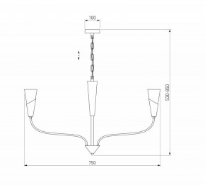 Подвесная люстра Eurosvet Rhyton 60167/6 никель в Талице - talica.ok-mebel.com | фото 5