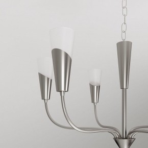 Подвесная люстра Eurosvet Rhyton 60167/6 никель в Талице - talica.ok-mebel.com | фото 8