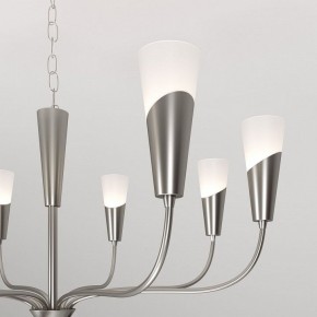 Подвесная люстра Eurosvet Rhyton 60167/8 никель в Талице - talica.ok-mebel.com | фото 7