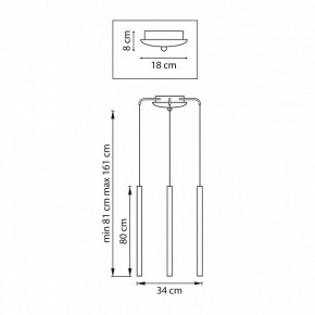 Подвесная люстра Lightstar Tubo L3T747443 в Талице - talica.ok-mebel.com | фото 3