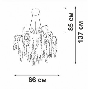 Подвесная люстра Vitaluce V28551 V28551-9/7S в Талице - talica.ok-mebel.com | фото 5