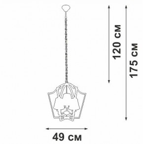 Подвесная люстра Vitaluce V4991 V4991-8/3 в Талице - talica.ok-mebel.com | фото 3
