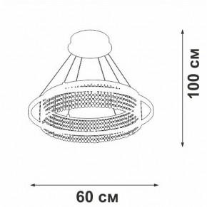 Подвесная люстра Vitaluce V5400 V5400-0/1S в Талице - talica.ok-mebel.com | фото 5