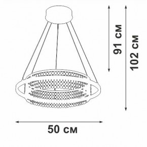 Подвесная люстра Vitaluce V54000 V54000-0/1S в Талице - talica.ok-mebel.com | фото 5