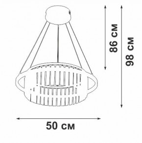 Подвесная люстра Vitaluce V54010 V54010-0/1S в Талице - talica.ok-mebel.com | фото 6