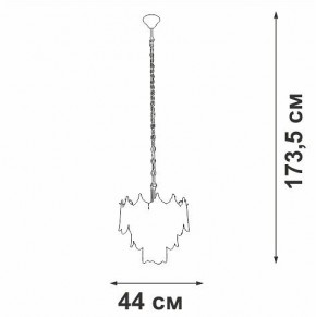 Подвесная люстра Vitaluce V5813 V5813-8/5 в Талице - talica.ok-mebel.com | фото 3