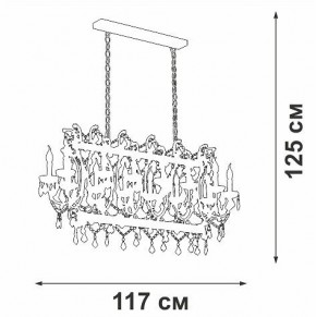 Подвесная люстра Vitaluce V5814 V5814-7/14 в Талице - talica.ok-mebel.com | фото 3