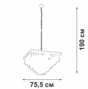 Подвесная люстра Vitaluce V5818 V5818-8/13 в Талице - talica.ok-mebel.com | фото 5