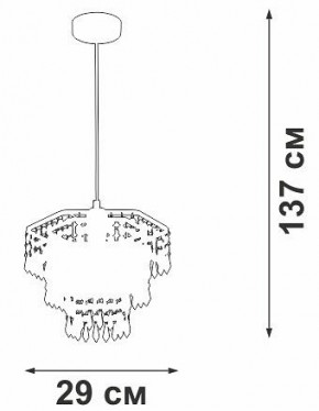 Подвесная люстра Vitaluce V5883 V5883-1/1S в Талице - talica.ok-mebel.com | фото 6
