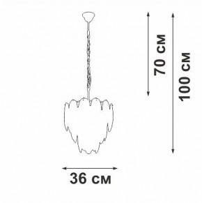 Подвесная люстра Vitaluce V5887 V5887-9/7 в Талице - talica.ok-mebel.com | фото 5