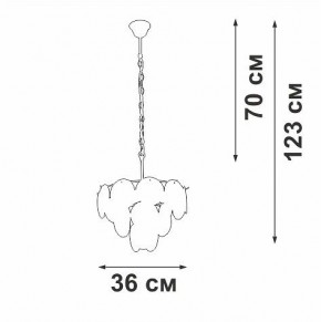 Подвесная люстра Vitaluce V5888 V5888-9/7 в Талице - talica.ok-mebel.com | фото 5