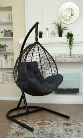 Подвесное кресло Бароло (коричневый/графит) в Талице - talica.ok-mebel.com | фото