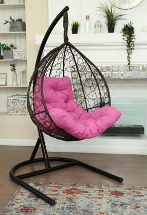 Подвесное кресло-кокон Бароло (коричневый/черный) в Талице - talica.ok-mebel.com | фото