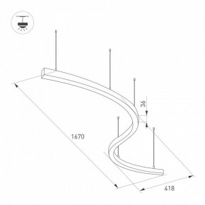 Подвесной светильник Arlight ARC 034050(1) в Талице - talica.ok-mebel.com | фото 2