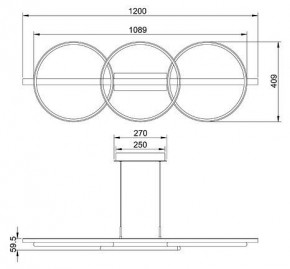 Подвесной светильник Arte Lamp Fluido A3913SP-24BK в Талице - talica.ok-mebel.com | фото 3