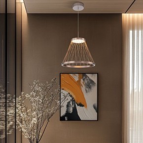 Подвесной светильник Eurosvet Cesta 40016/1 LED коричневый в Талице - talica.ok-mebel.com | фото 4