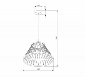 Подвесной светильник Eurosvet Cesta 40017/1 LED коричневый в Талице - talica.ok-mebel.com | фото 5