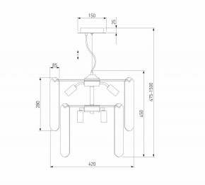 Подвесной светильник Eurosvet Claire 60170/8 золото Smart в Талице - talica.ok-mebel.com | фото 5