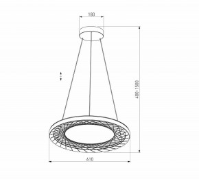 Подвесной светильник Eurosvet Parafe 40024/1 LED серый в Талице - talica.ok-mebel.com | фото 5