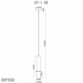 Подвесной светильник iLamp Lofty 10706-1 WH-BR в Талице - talica.ok-mebel.com | фото 3