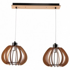 Подвесной светильник Imex MD.9012 MD.9012-2-P-BK+WOOD в Талице - talica.ok-mebel.com | фото