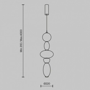 Подвесной светильник Maytoni Adore MOD297PL-L24BS3K1 в Талице - talica.ok-mebel.com | фото 5