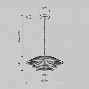 Подвесной светильник Maytoni Costa MOD394PL-01BS в Талице - talica.ok-mebel.com | фото 5