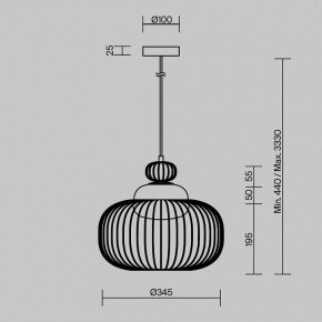 Подвесной светильник Maytoni Levitation MOD376PL-01G в Талице - talica.ok-mebel.com | фото 5