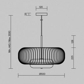 Подвесной светильник Maytoni Levitation MOD376PL-L30G3K в Талице - talica.ok-mebel.com | фото 5