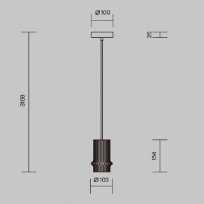 Подвесной светильник Maytoni Pilastro MOD430PL-L5W3K в Талице - talica.ok-mebel.com | фото 5