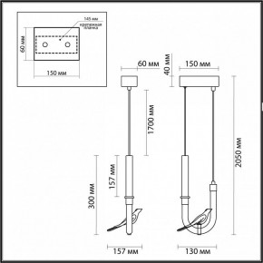 Подвесной светильник Odeon Light Lark 5431/2L в Талице - talica.ok-mebel.com | фото 5