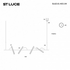 Подвесной светильник ST-Luce LILT SL6210.403.04 в Талице - talica.ok-mebel.com | фото 2