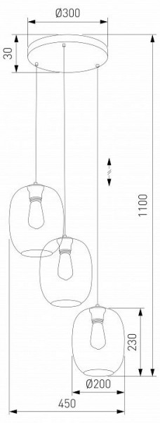 Подвесной светильник TK Lighting Elio 5973 Elio в Талице - talica.ok-mebel.com | фото 3