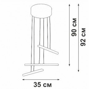 Подвесной светильник Vitaluce V3046 V3046-1/3S в Талице - talica.ok-mebel.com | фото 5