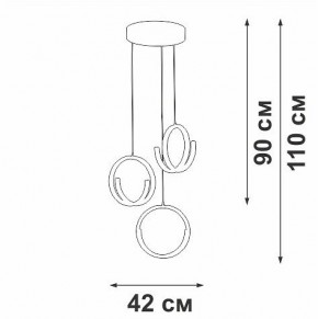 Подвесной светильник Vitaluce V30480 V30480-0/3S в Талице - talica.ok-mebel.com | фото 4