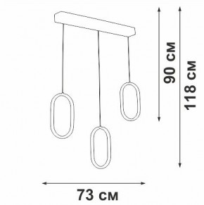 Подвесной светильник Vitaluce V3049 V3049-0/3S в Талице - talica.ok-mebel.com | фото 4