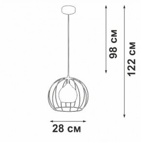 Подвесной светильник Vitaluce V3098 V3098-1/1S в Талице - talica.ok-mebel.com | фото 5