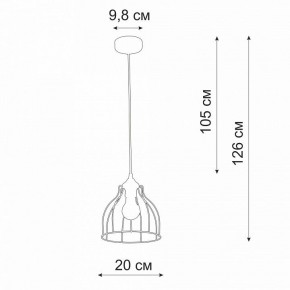 Подвесной светильник Vitaluce V3102 V3102-1/1S в Талице - talica.ok-mebel.com | фото 3