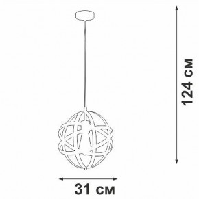 Подвесной светильник Vitaluce V3798 V3798-1/1S в Талице - talica.ok-mebel.com | фото 3