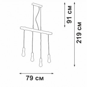 Подвесной светильник Vitaluce V47160 V47160-7/4S в Талице - talica.ok-mebel.com | фото 5