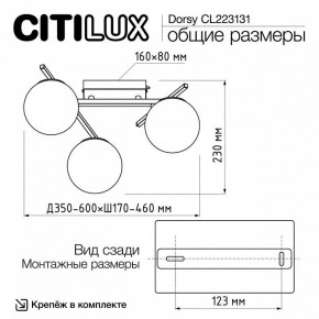 Потолочная люстра Citilux Dorsy CL223131 в Талице - talica.ok-mebel.com | фото 11
