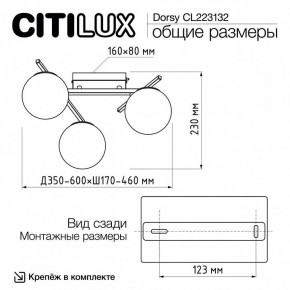 Потолочная люстра Citilux Dorsy CL223132 в Талице - talica.ok-mebel.com | фото 12