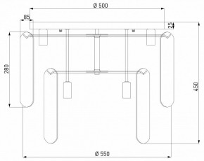 Потолочная люстра Eurosvet Claire 60170 золото в Талице - talica.ok-mebel.com | фото 5