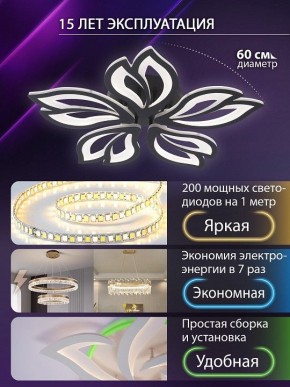 Потолочная люстра Natali Kovaltseva FORTUNA LED LAMPS 81107/5C в Талице - talica.ok-mebel.com | фото 5