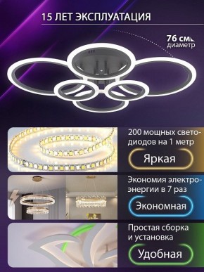 Потолочная люстра Natali Kovaltseva HOME LED LAMPS 81440 в Талице - talica.ok-mebel.com | фото 5
