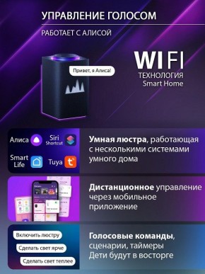 Потолочная люстра Natali Kovaltseva OLIMP LED SMART 84005 в Талице - talica.ok-mebel.com | фото 7